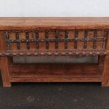 Console coffre en bois