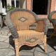 Vintage rattan garden furniture