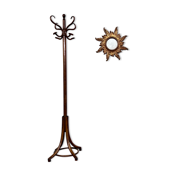 Porte chapeau porte manteau bistrot perroquet vintage rétro deco bar restaurant cafe old furn
