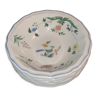 Ramekins cups gien decoration birds of paradise