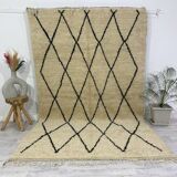 Handmade wool berber rug 280 x 160 cm