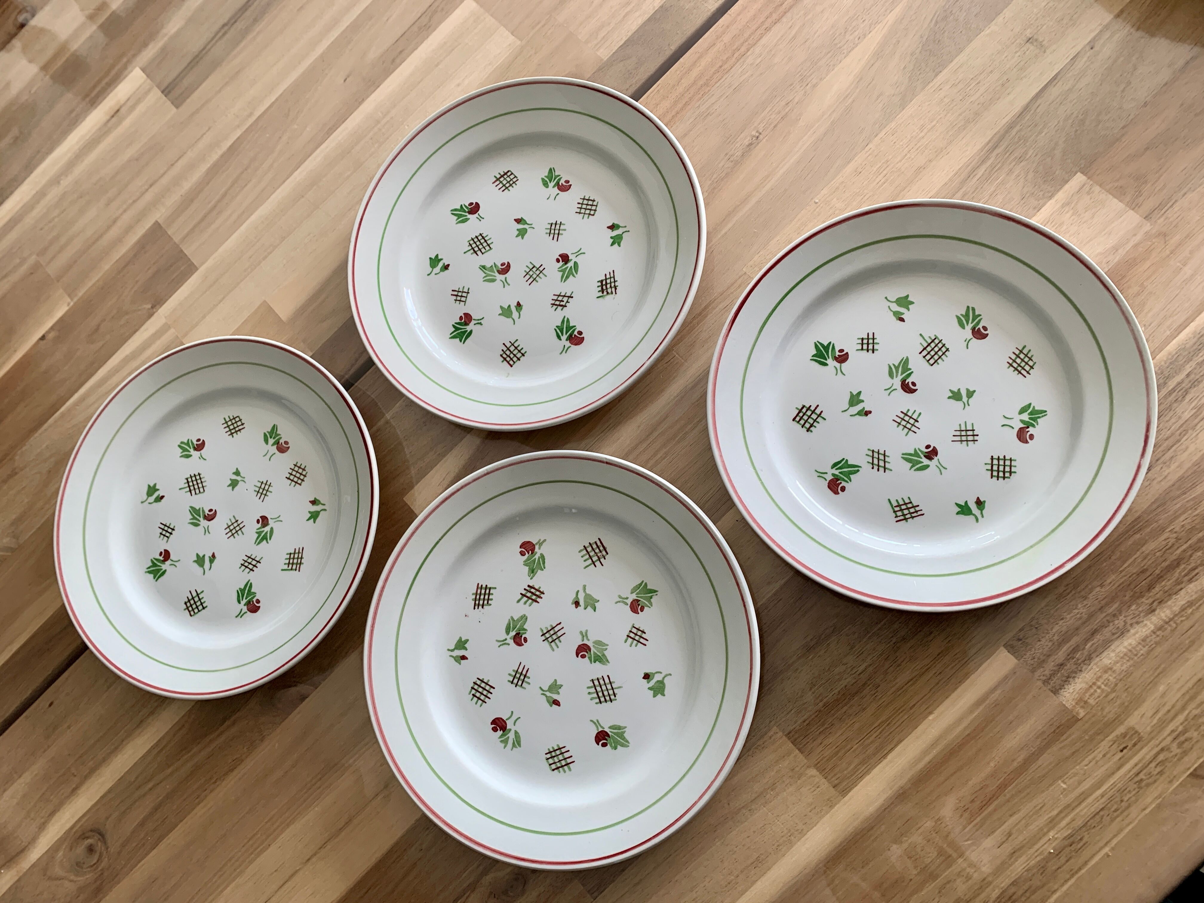 Vintage plates from Lunéville