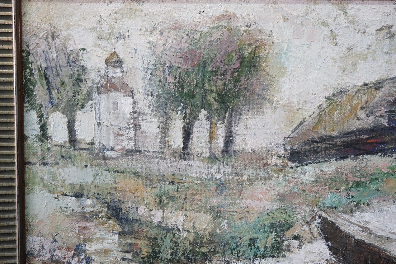 Vladimir Jurpalov, Russian Modern Painting, Oil on Canvas, 1995, Framed.