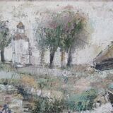 Vladimir Jurpalov, Russian Modern Painting, Oil on Canvas, 1995, Framed.