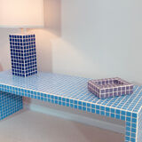 Ceramic mosaic tile coffee table