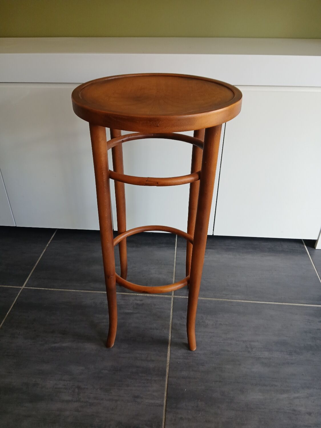 Série de 4 tabourets de bistrot vintage, années 70