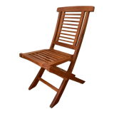 Folding teak children's chair
