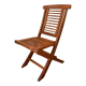 Folding teak children's chair