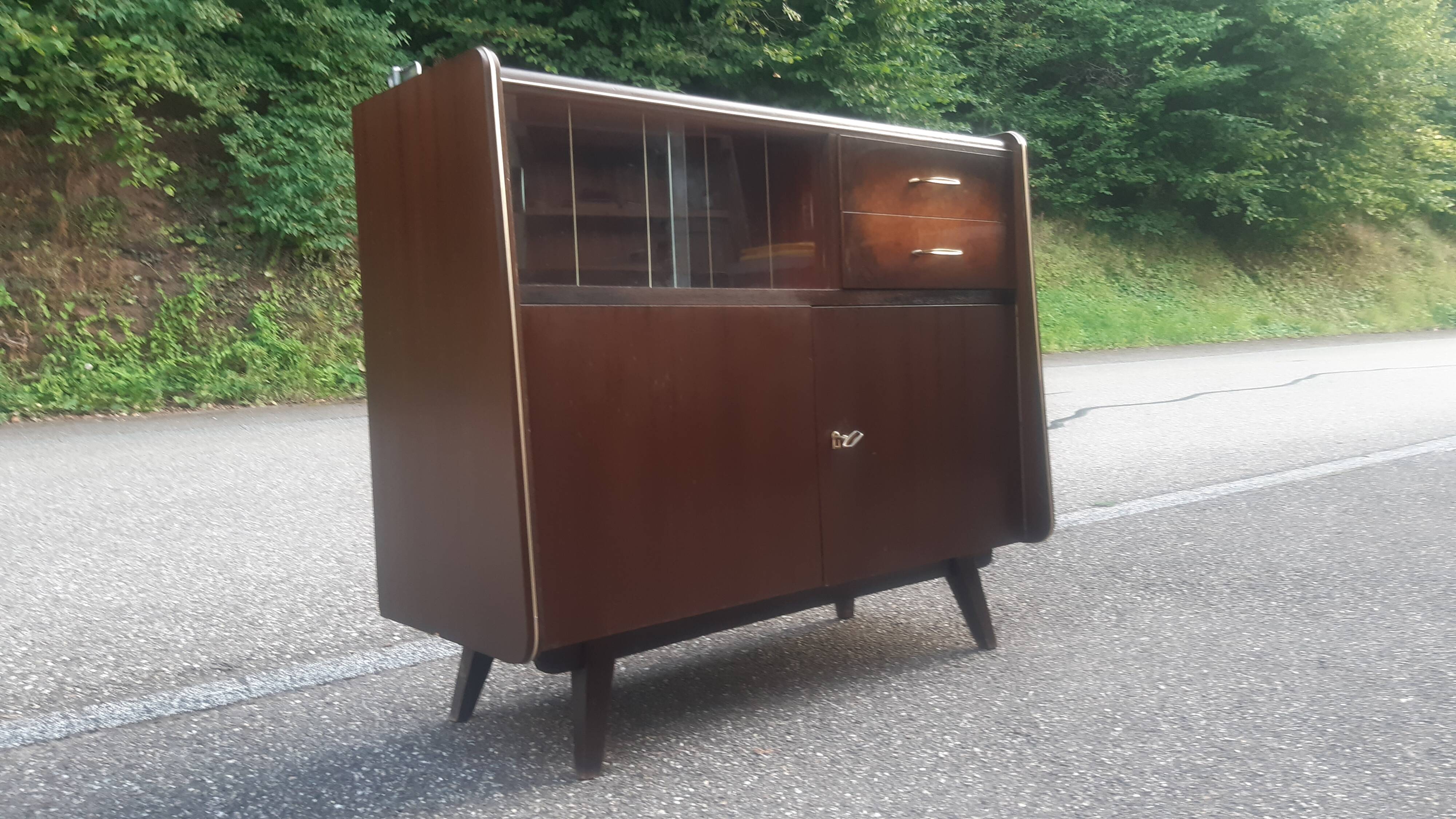 Meuble vintage pieds compas