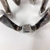 Silvered Metal CandleHolder by Jens Quistgaard, 1970s