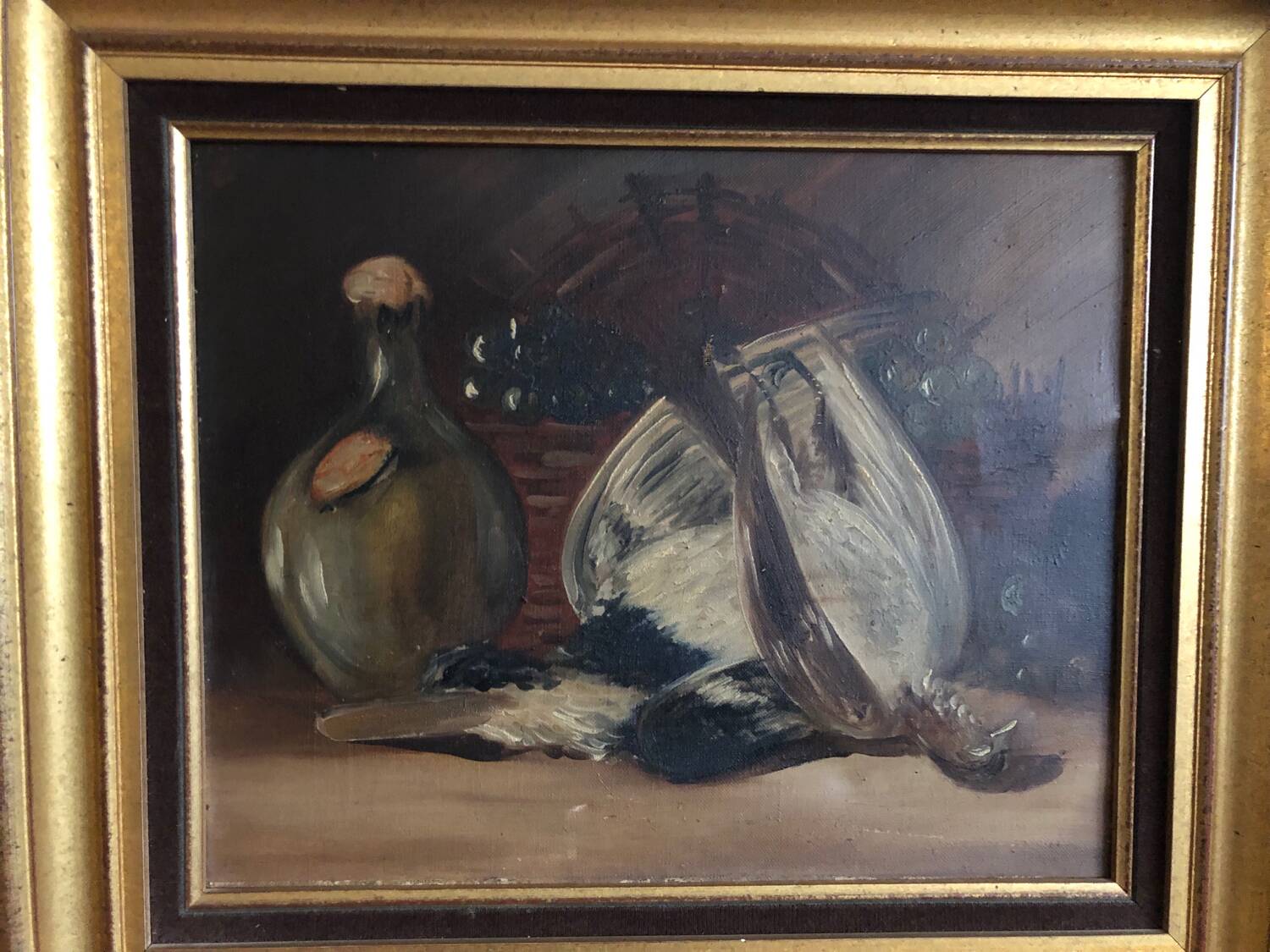 Still life painting with pheasant