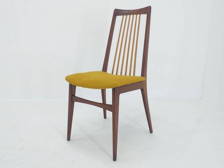 Set of Six Mid Century Dining Chairs, Denmark, 1970s