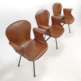 Mid Century Italian 3-seat Bench by Carlo Ratti, 50's