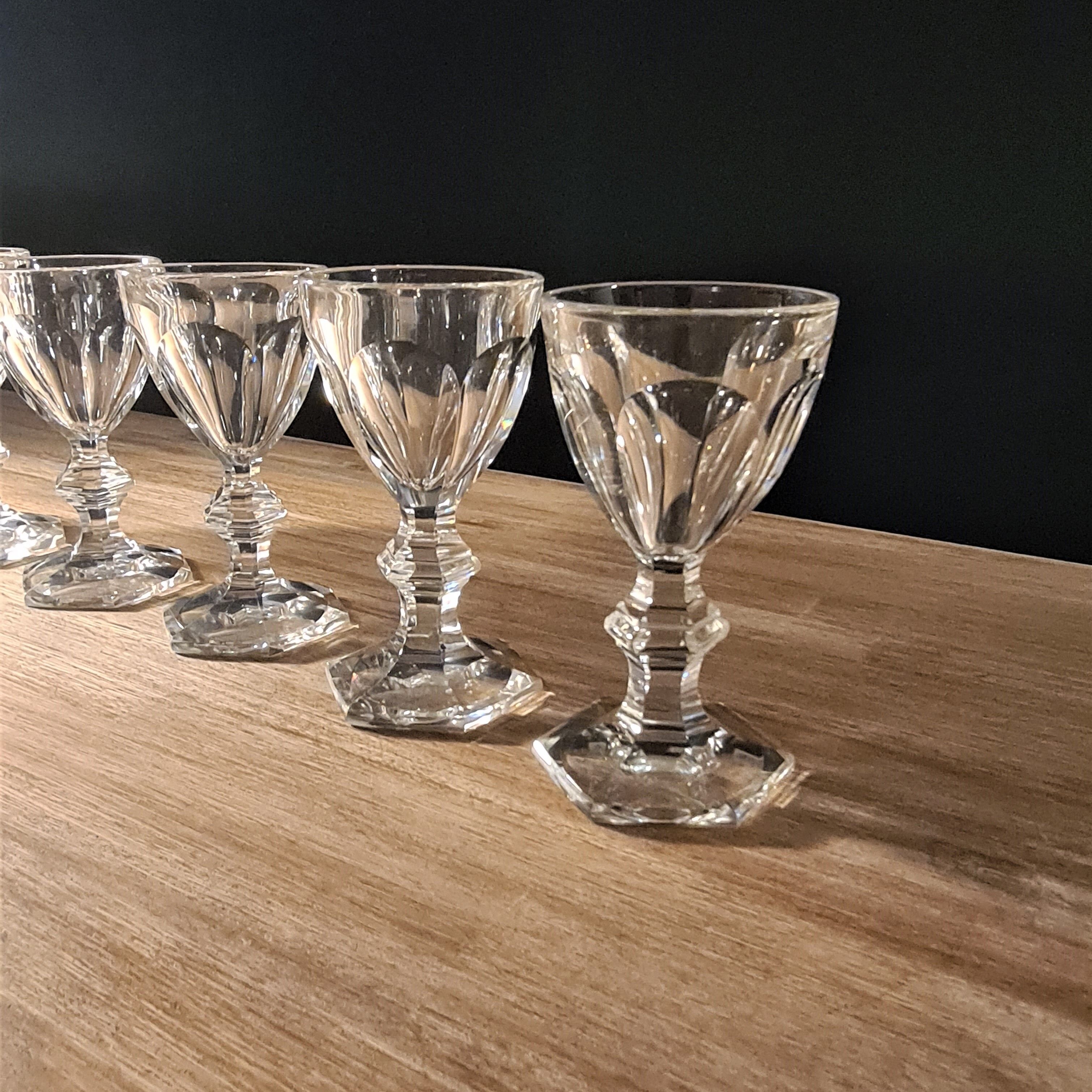 Harcourt glasses 6 Porto glasses from Baccarat