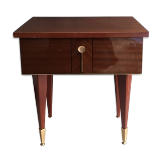 Vintage bedside yellow interior