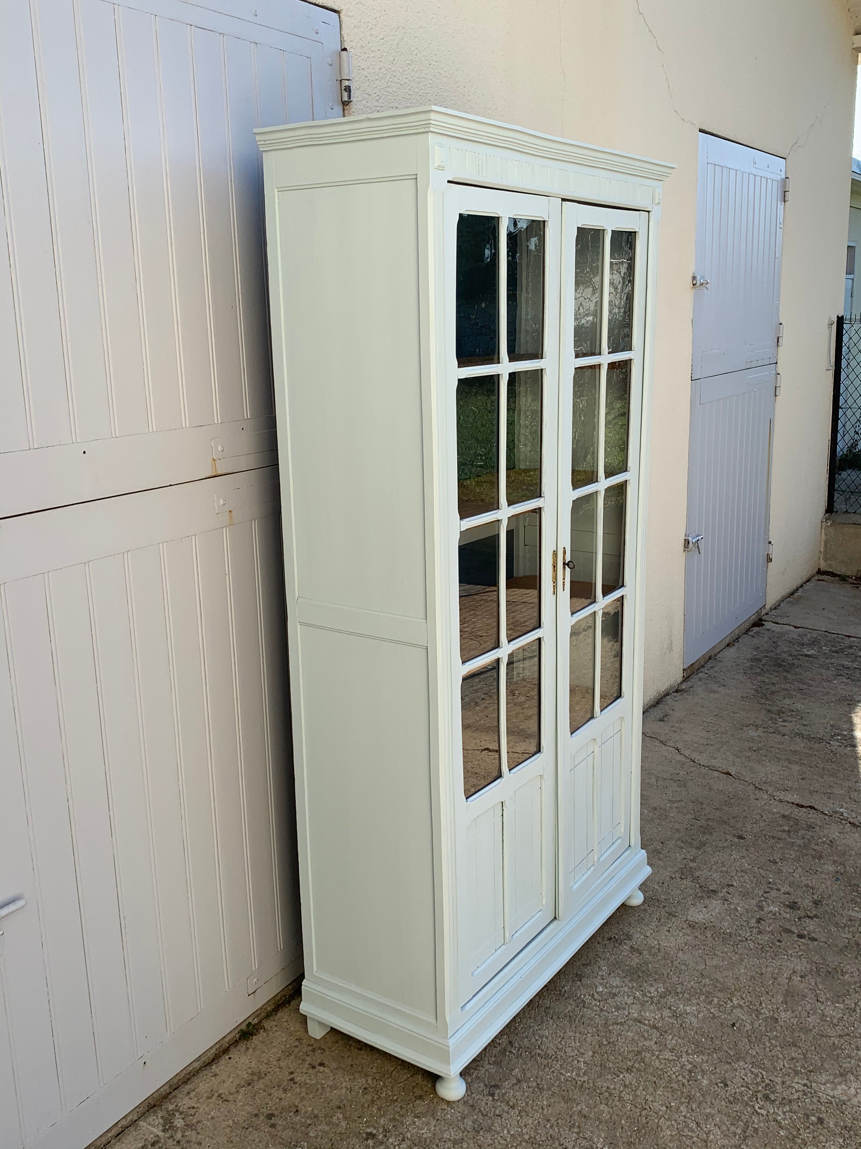 Glass-glazed Parisian wardrobe 1920