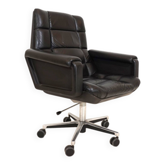 Mauser Seat 150 leather office chair by Herbert Hirche