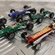 Lot of old vintage racing cars