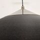 XXL black marmorite saucer suspension, Italy circa 1970.