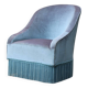 Vintage velvet toad armchair