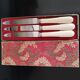 Set de 12 couteaux vintage inox et bakélite "Fleur de Lys"