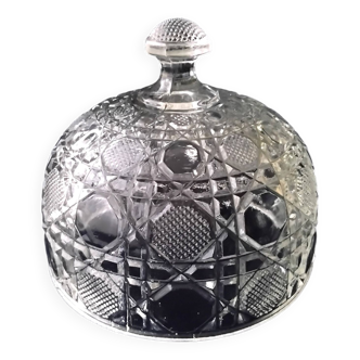 Antique pressed glass cheese bell