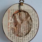 Miniature portrait of a young boy, framed and under glass