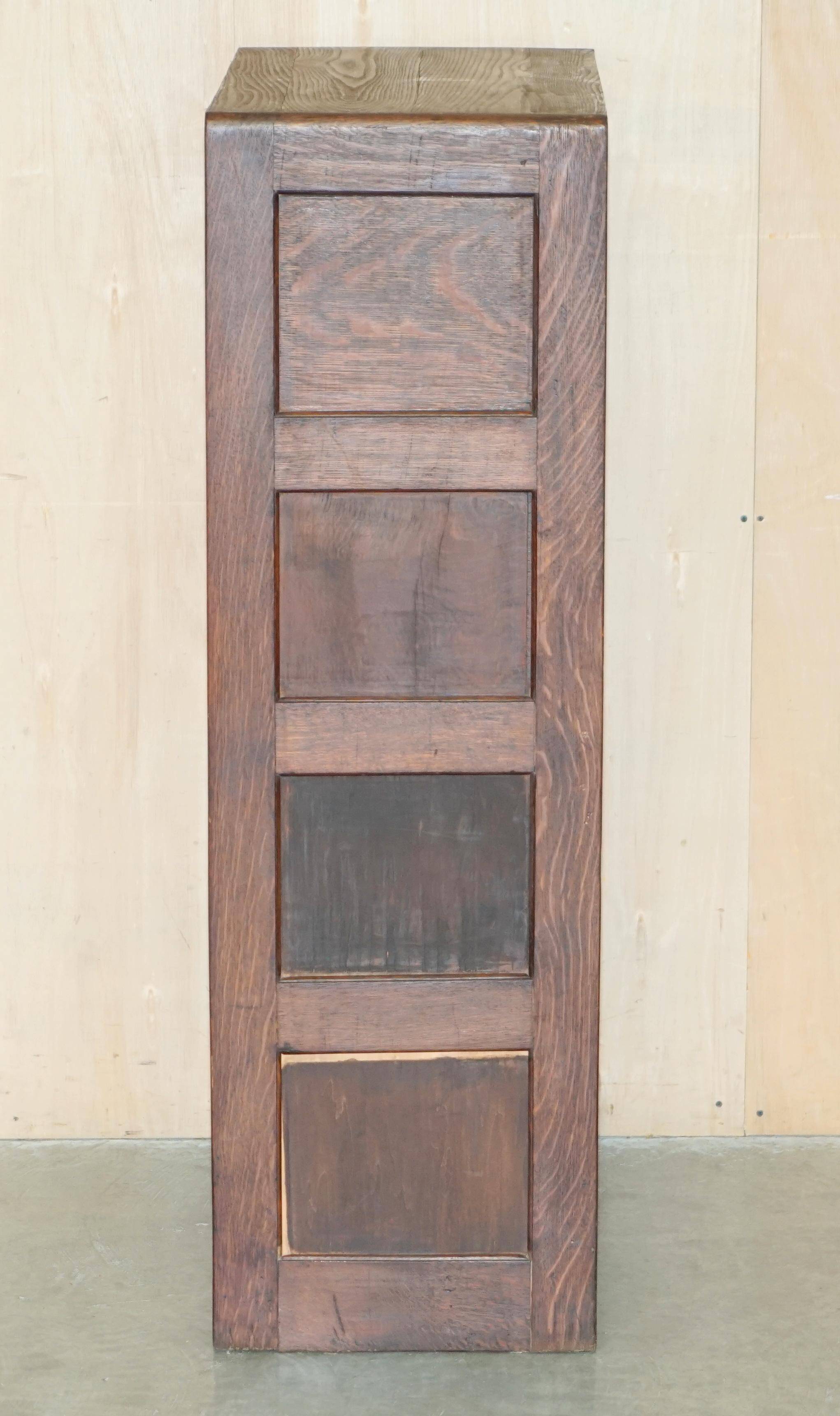 Restored Art Deco oak filing cabinet circa 1920