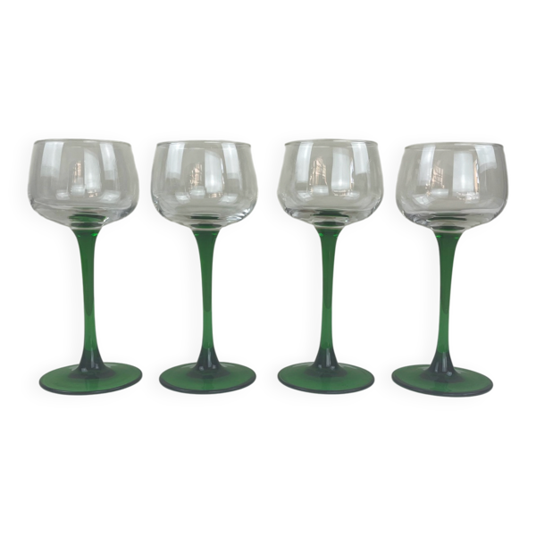 4 verres vintage