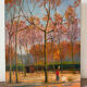 The Luxembourg Garden in Paris, oil on canvas signed.