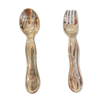 Coffret bébé Christofle Argent Massif Sterling 925 - Cuillère Fourchet