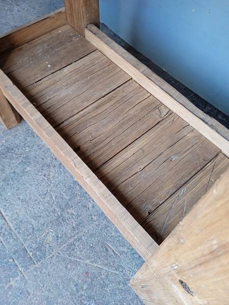 Workbench 100cm old solid wood