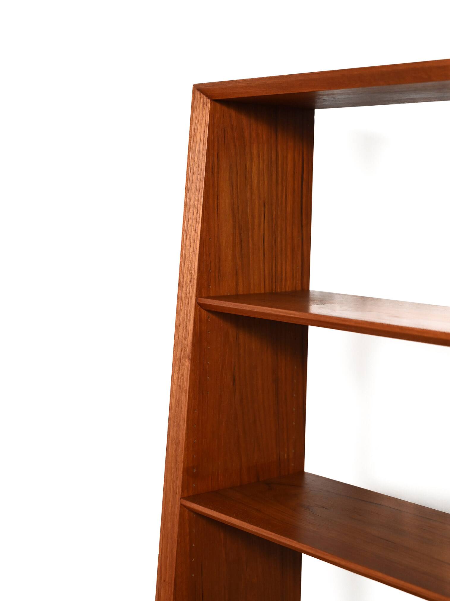 Scandinavian teak bookcase with cabinet, 1950s–1960s