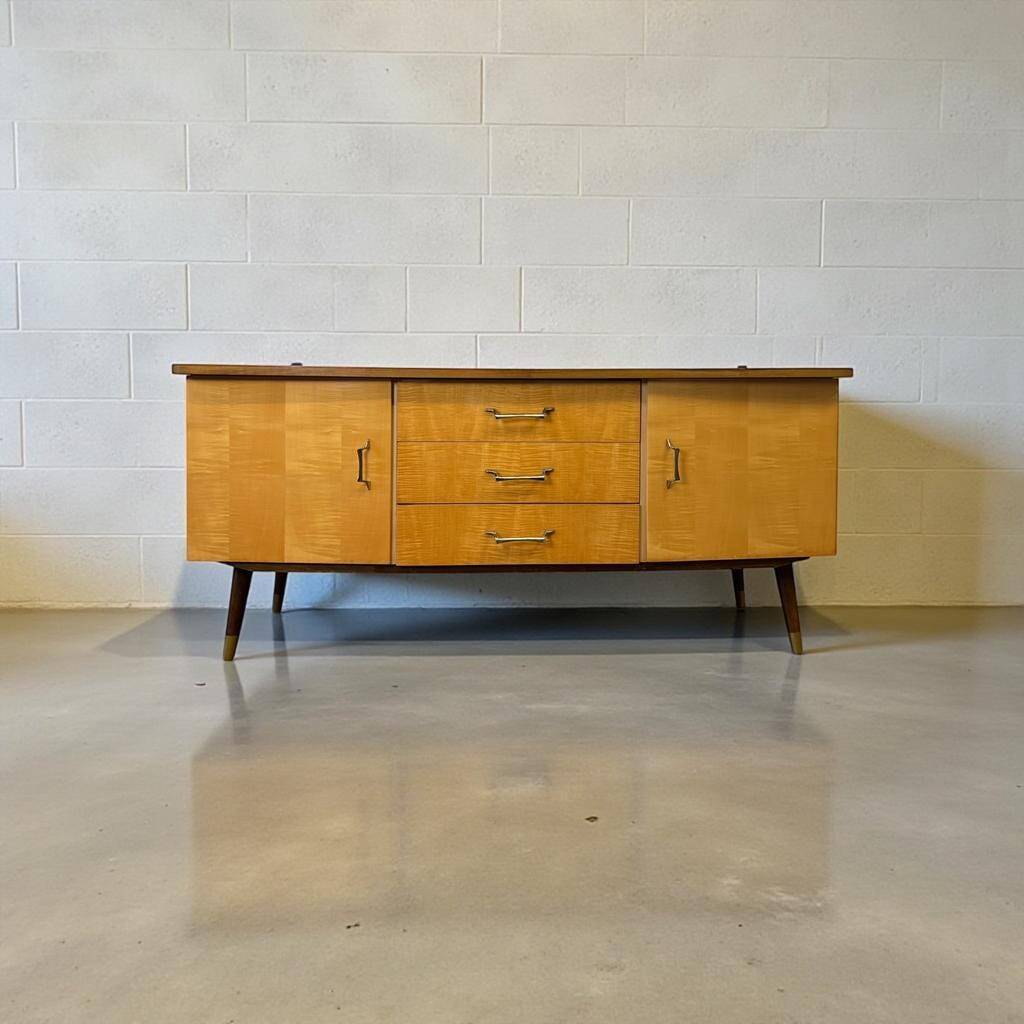 Meuble TV bas vintage en bois / lowboard / buffet bas