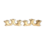 Pair of ceramic candlesticks, 40 years