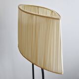 Lampadaire en métal laqué noir, 1950