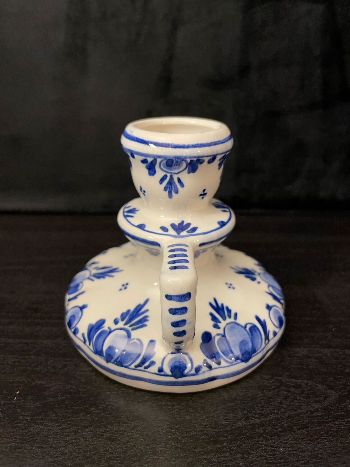 Delft candle holder