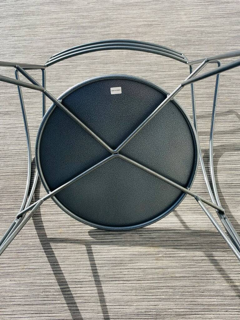 Pair of 'Silver Moon' chairs by Pascal Mourgue - Fermob. Vintage 80s.