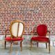 Pair Of Louis XVI Style Medallion Armchairs XIX Eme Century