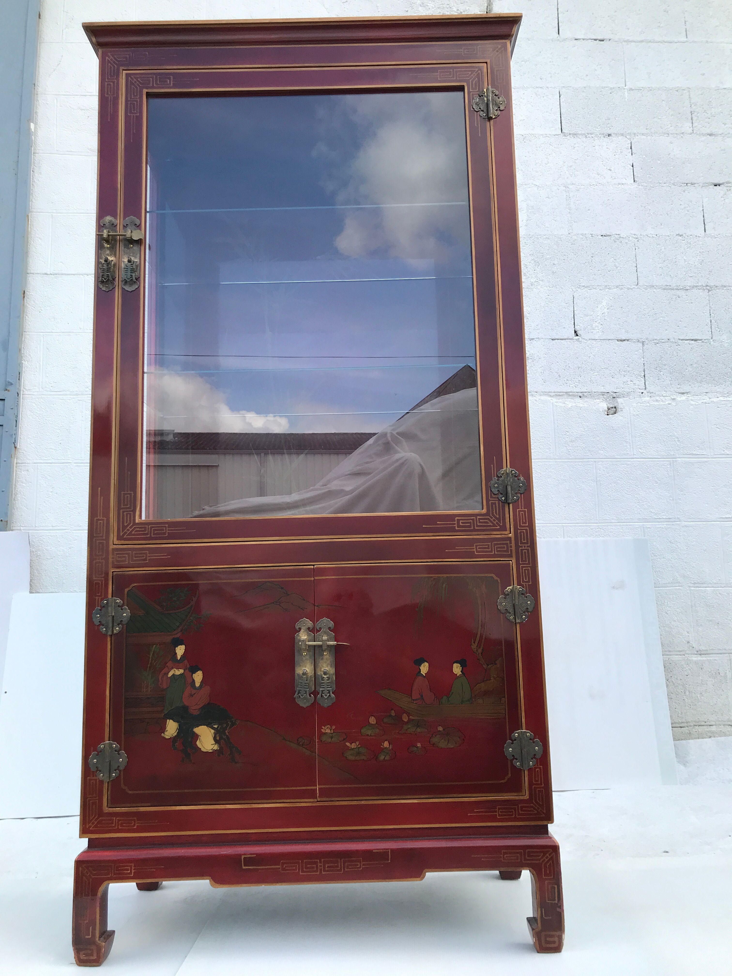 Vintage Chinese showcase