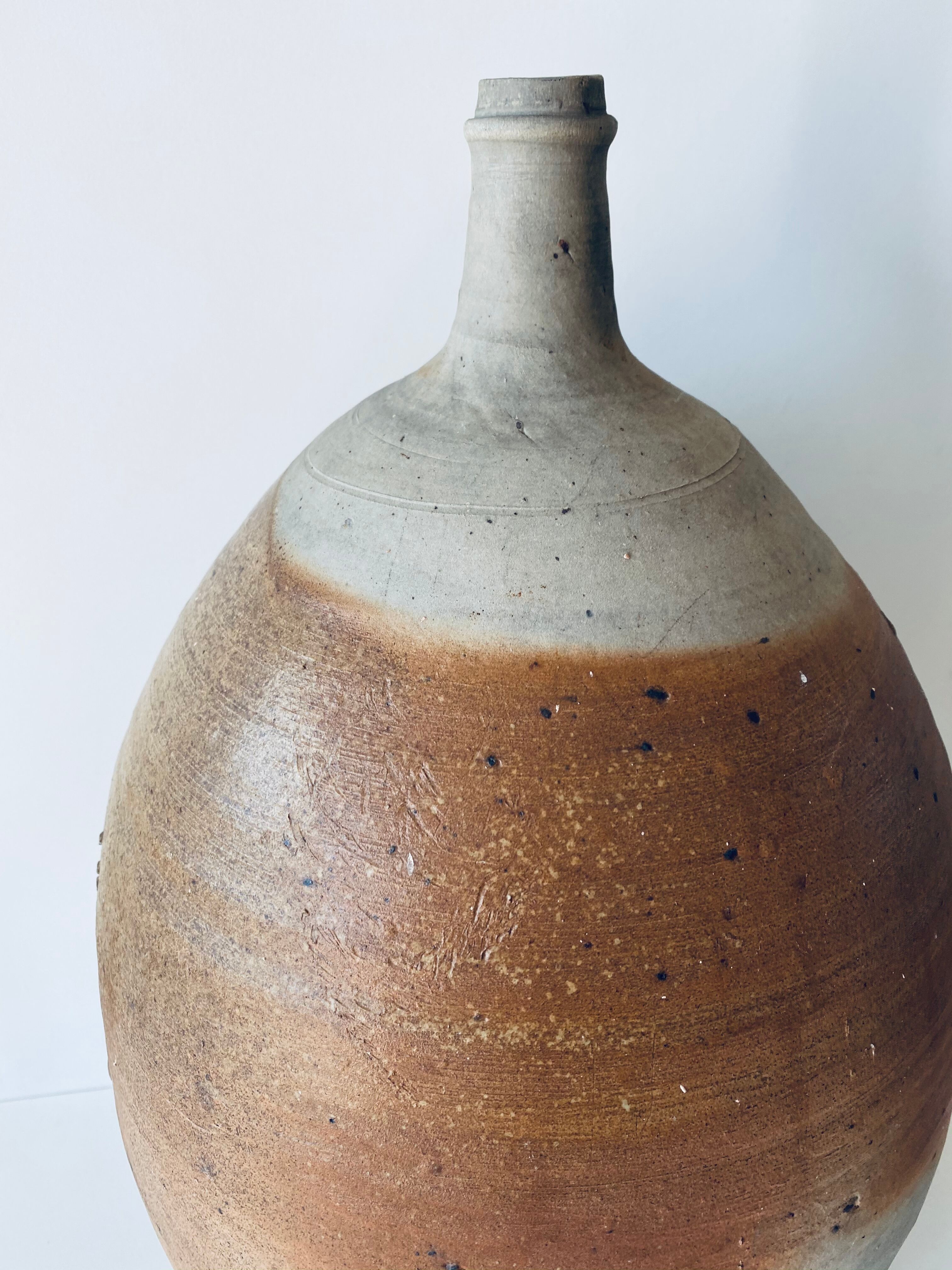 Very large old sandstone jar