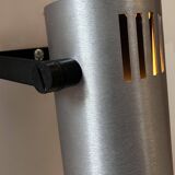 Pair of adjustable wall lights, brushed metal, France 1970