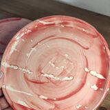 Set of 2 red enamel plates