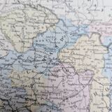 L'Autriche, carte ancienne, imprimée en 1852.