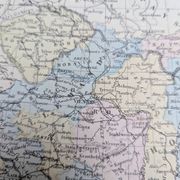 L'Autriche, carte ancienne, imprimée en 1852.