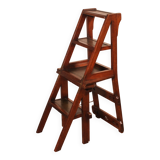 Transformable Library Step Stool into Chair - 19th Century