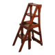 Transformable Library Step Stool into Chair - 19th Century