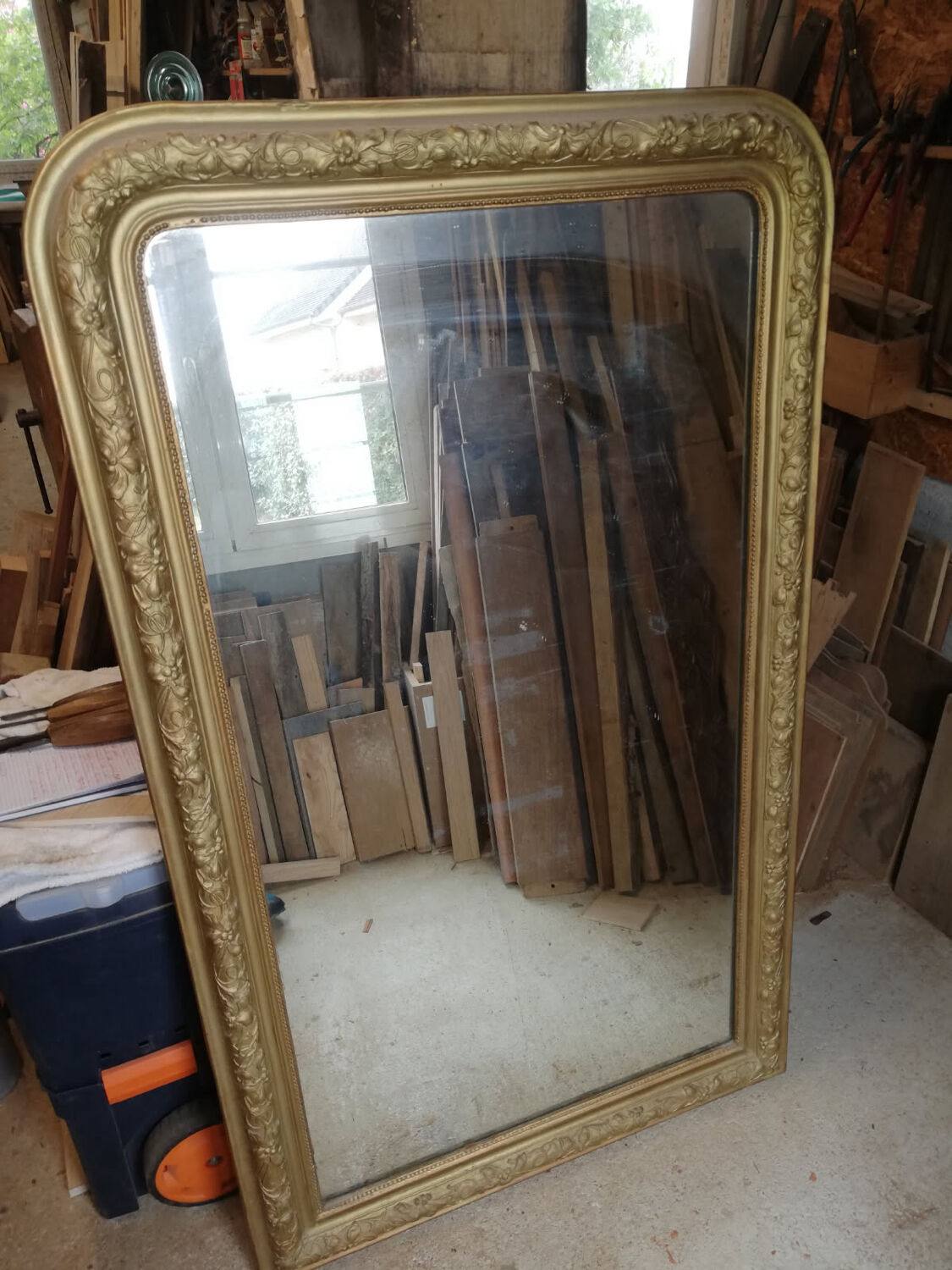 Miroir doré