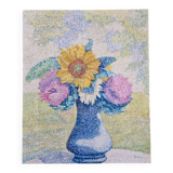 Yvonne Canu (1921-2008) - Oil on canvas - "Sun and artichokes"