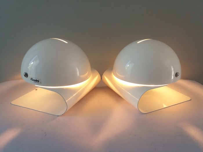 Pair of Guzzini lamps "Bugia" Giuseppe Cormio